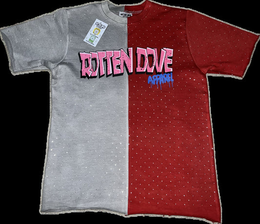 Rotten Dove Apparel T Shirt (Grey/Red)